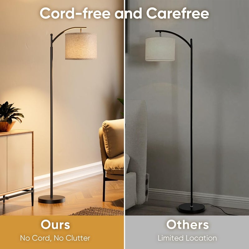 Rottogoon Battery Operated Floor Lamp, RGB Dimmable Cordless Standing Lamp with Remote Control for Living Room, Tall Floor Lamp for Bedroom - Image 3