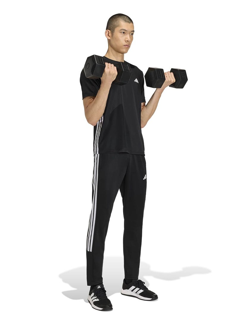 Adidas Workout Essentials All-Set 3-Stripes Knit Pant - Image 5