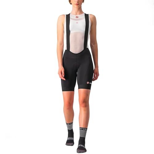 CASTELLI Womens Endurance Bibshort for Road and Gravel Biking I Female Padded Cycling Shorts Black Medium - Image 1