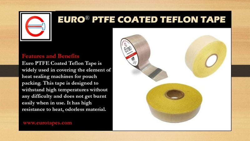 Euro PTFE Coated Tape for heat sealing machines | Color light brown | 01 inch X 10 Meters (01 inch) - Image 5