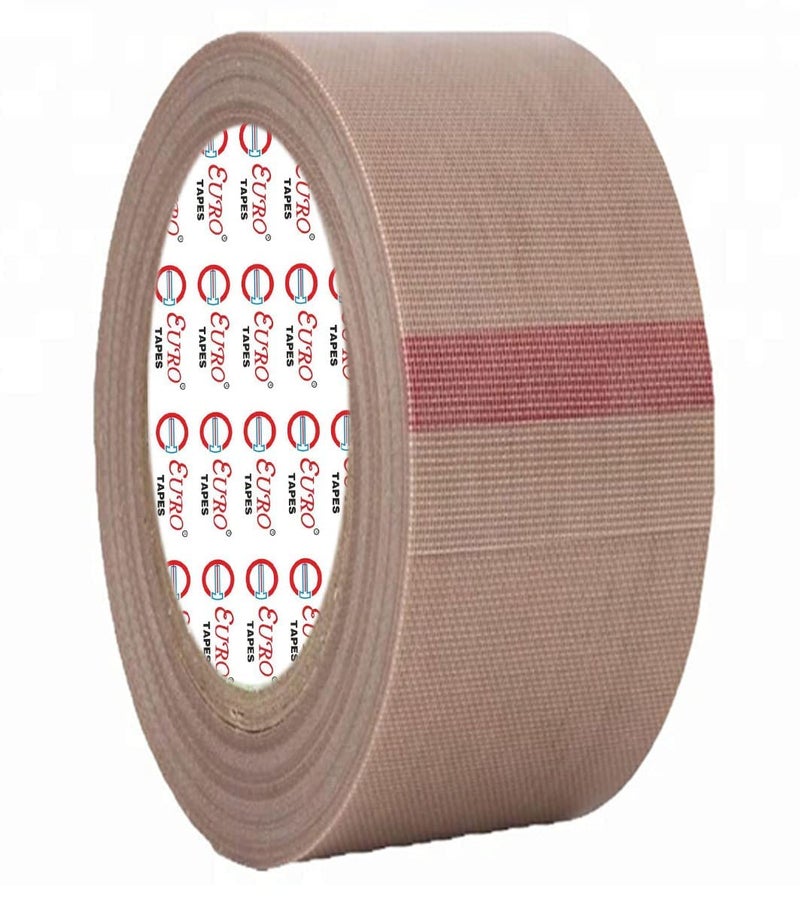 Euro PTFE Coated Tape for heat sealing machines | Color light brown | 01 inch X 10 Meters (01 inch) - Image 2