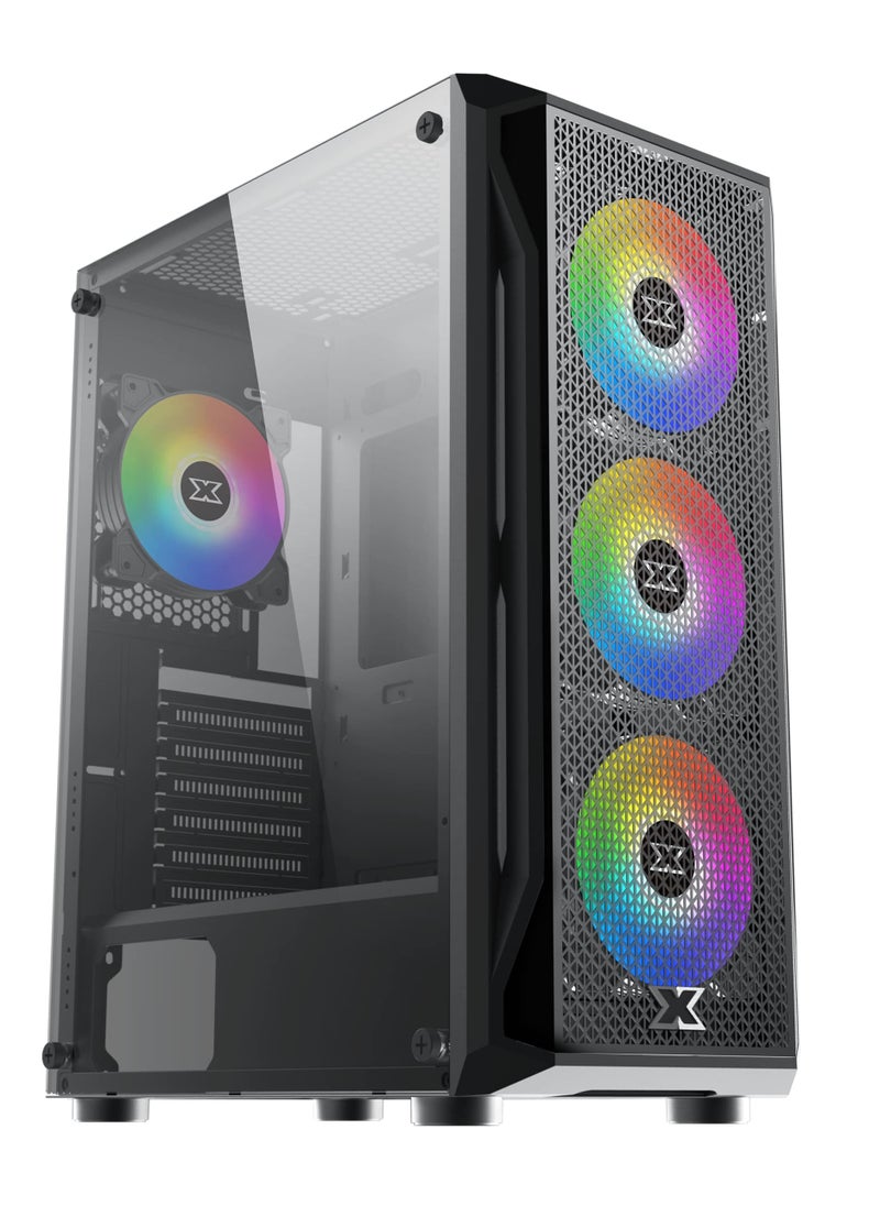 GCC GAMERS Watan V12 Intel (Core i7-12700, RTX 4060, 32GB RAM, 1TB SSD, WiFi Ready | Windows 11 Installed)  - Image 1