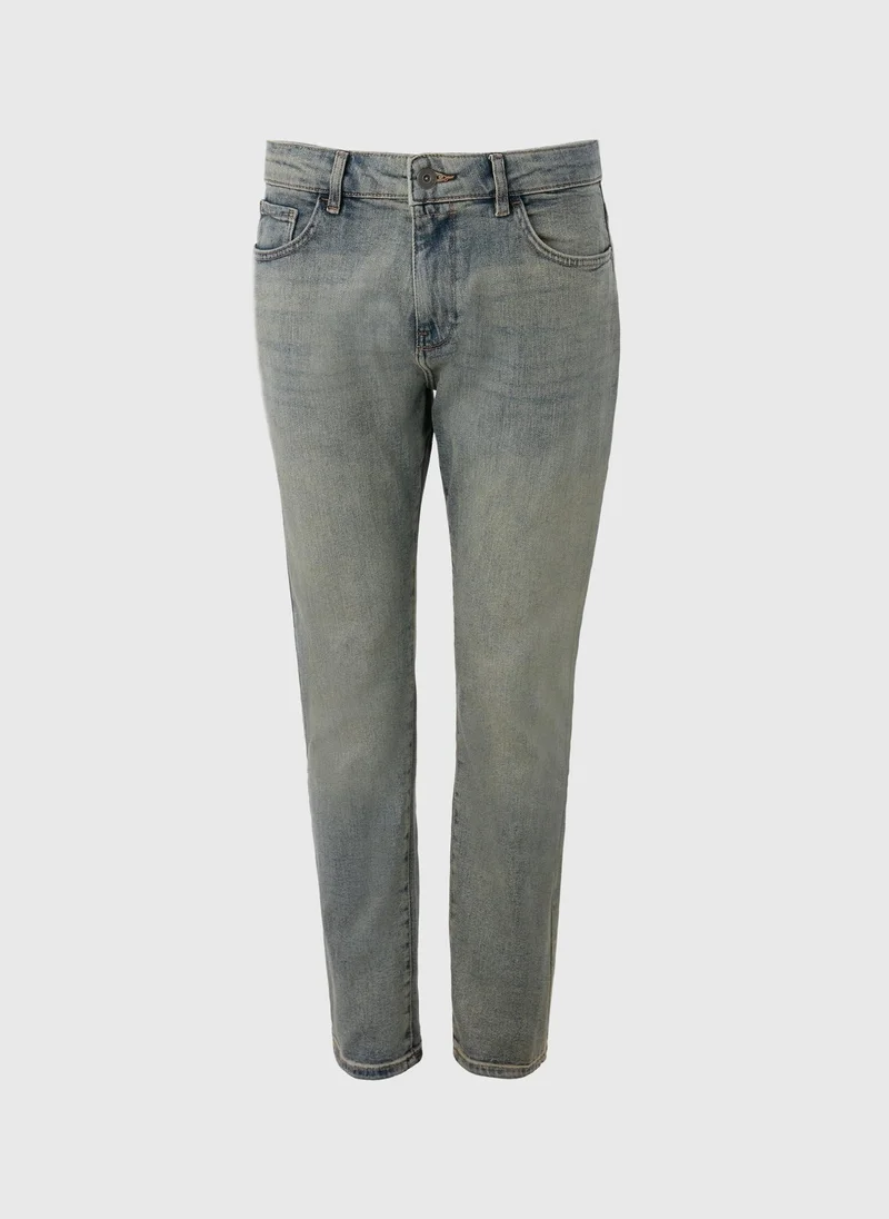 Matalan Green Wash Slim Fit Jeans
