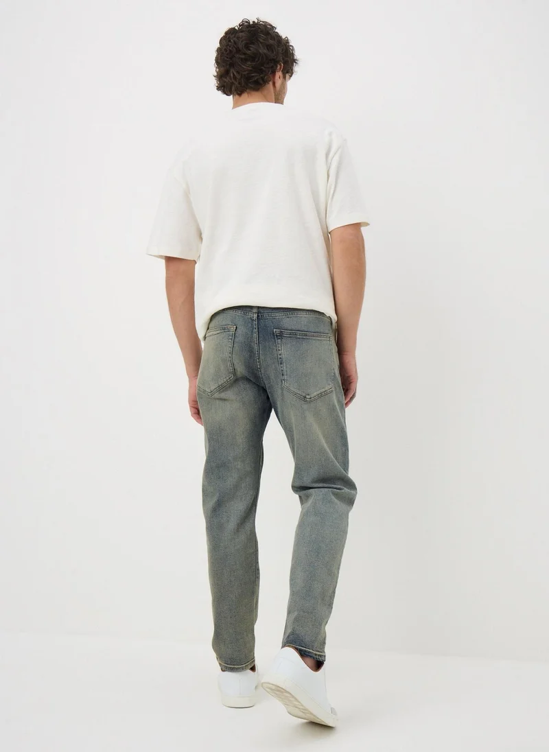 Matalan Green Wash Slim Fit Jeans
