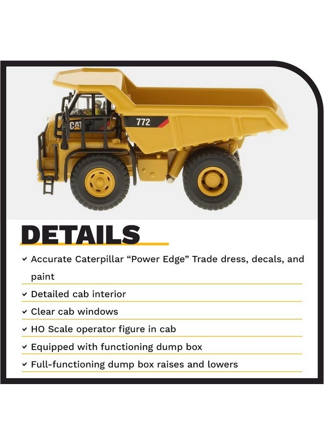 Diecast Masters Diecast Masters 1:87 Scale Caterpillar 772 Off-Highway Dump Truck | HO Scale Series Cat Trucks & Construction Equipment Model 85261  - Image 4