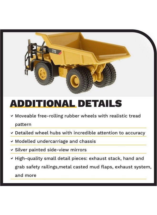 Diecast Masters Diecast Masters 1:87 Scale Caterpillar 772 Off-Highway Dump Truck | HO Scale Series Cat Trucks & Construction Equipment Model 85261  - Image 5