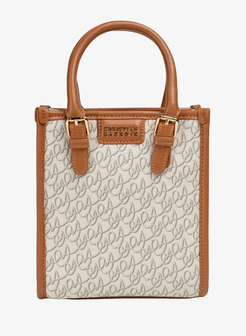 كريستيان لاكروا Christian Lacroix Women's Aficionados Mini Tote Bag - Beige