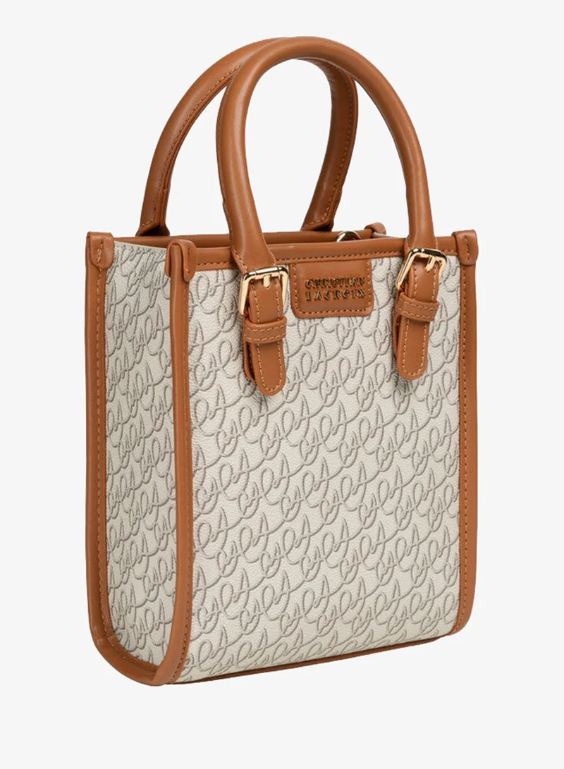 كريستيان لاكروا Christian Lacroix Women's Aficionados Mini Tote Bag - Beige