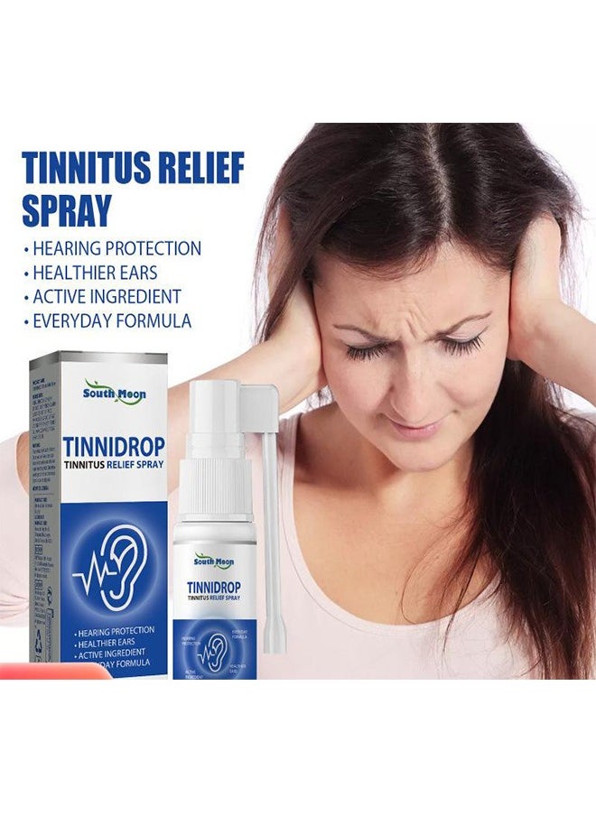 SOUTH MOON Tinnitus Relief Spray Relieves Tinnitus Ear Discomfort Comfortable Ear Solution，Ear Tinnitus Relief, Tinnitus Relief for Ringing Ears, Tinnitus Spray Relieves Tinnitus, Support Ear Tinnitus Relief for Women Men, Relief Ear Discomfort 60ml  - Image 1