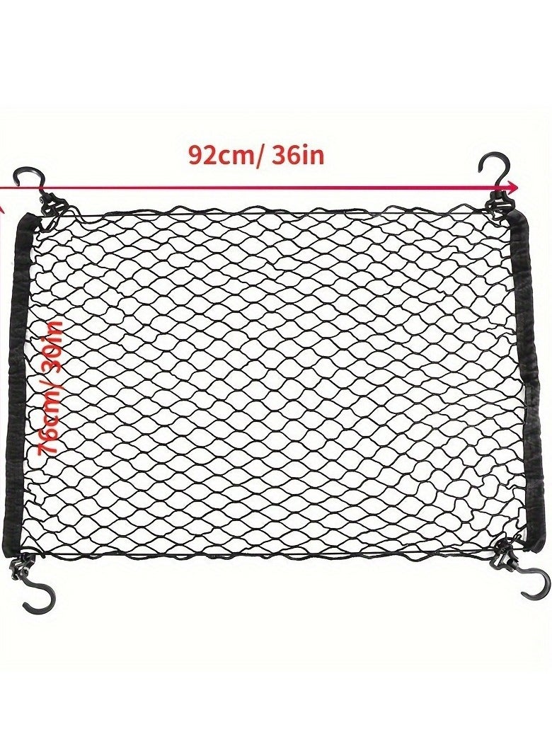 Generic 1pc Heavy-Duty Utility Wagon Rear Net, Polyester Cargo Mesh for Secure & Organized Transport, Fits Garden Carts and Trolleys  - Image 2