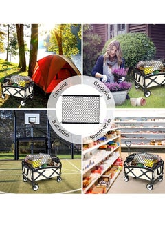 Generic 1pc Heavy-Duty Utility Wagon Rear Net, Polyester Cargo Mesh for Secure & Organized Transport, Fits Garden Carts and Trolleys  - Image 5