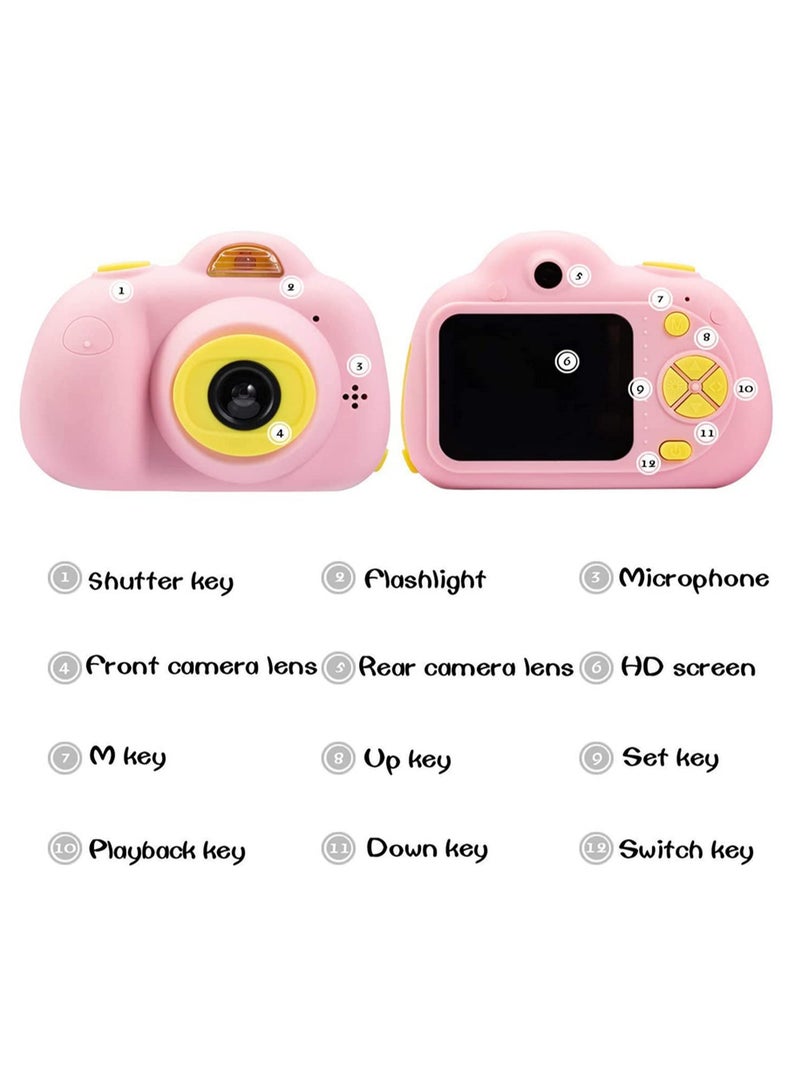 8MP Dual Camera 1080p HD Video Kids Digital Camera with 4X Zoom Shockproof Creative Filters Portable Toddler Camera for Boys Girls Gift - Image 4