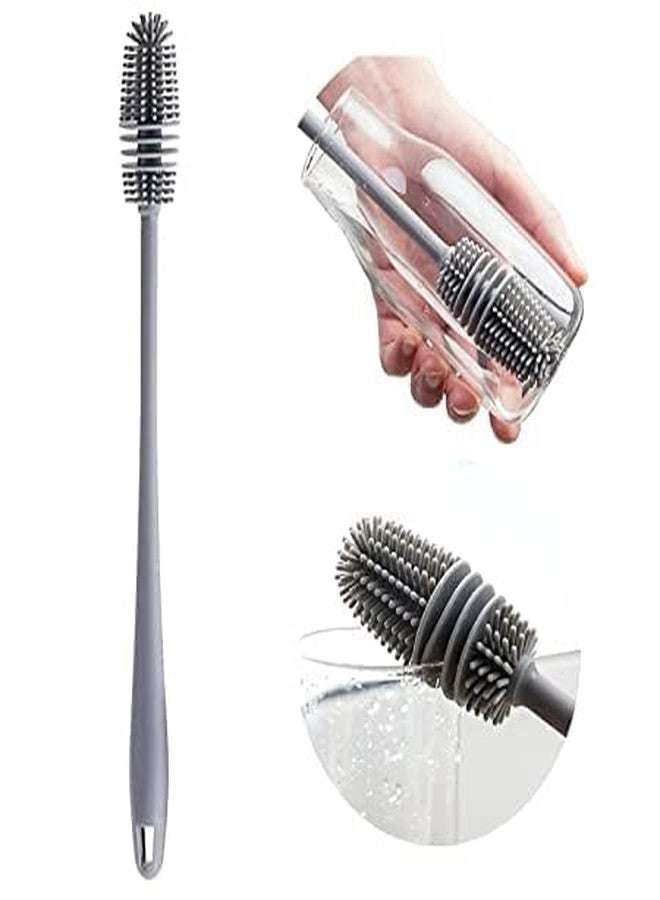 JAGMOOLYA Products Grey Bottle Cleaning Brush for Washing Water Bottle, Narrow Neck Containers, Hydro Flask, Vacuum Sports Bottle, Vase and Glassware (Pack of (6) - Image 4