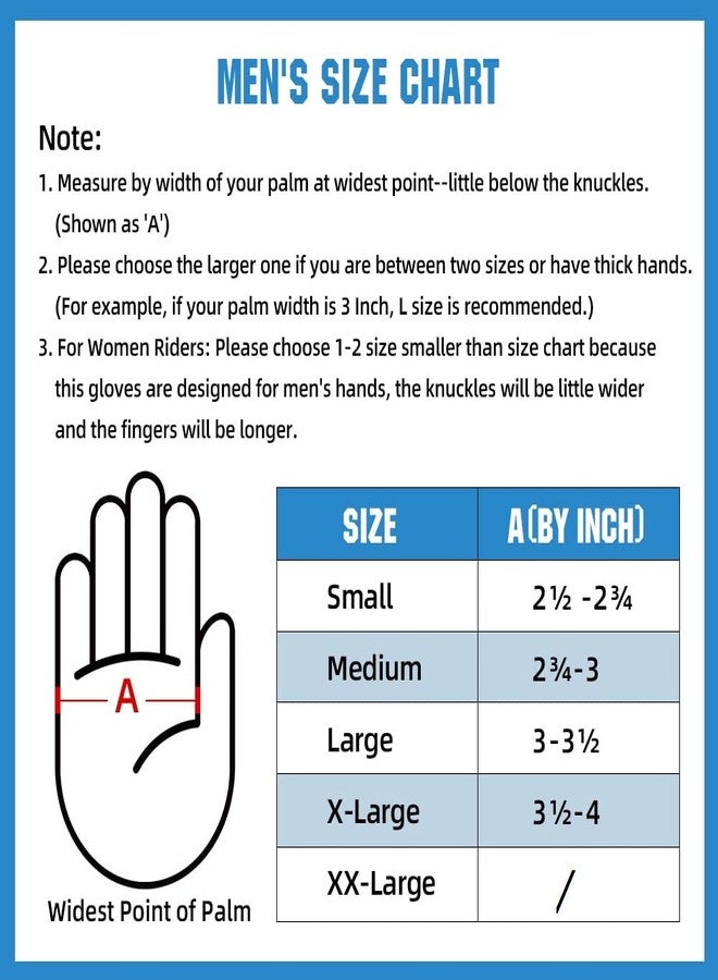 KAIWENDE Men’s Dirt Bike Riding Gloves -Full Finger Touch-Screen Motocross/Motorcycle Gloves for BMX MX ATV MTB Off-Road Riding (Large, Black) - Image 2