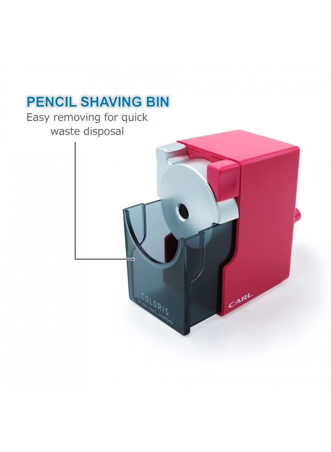 CARL, Coloris Pencil Sharpener, CP-100A-P, Pink - Image 4