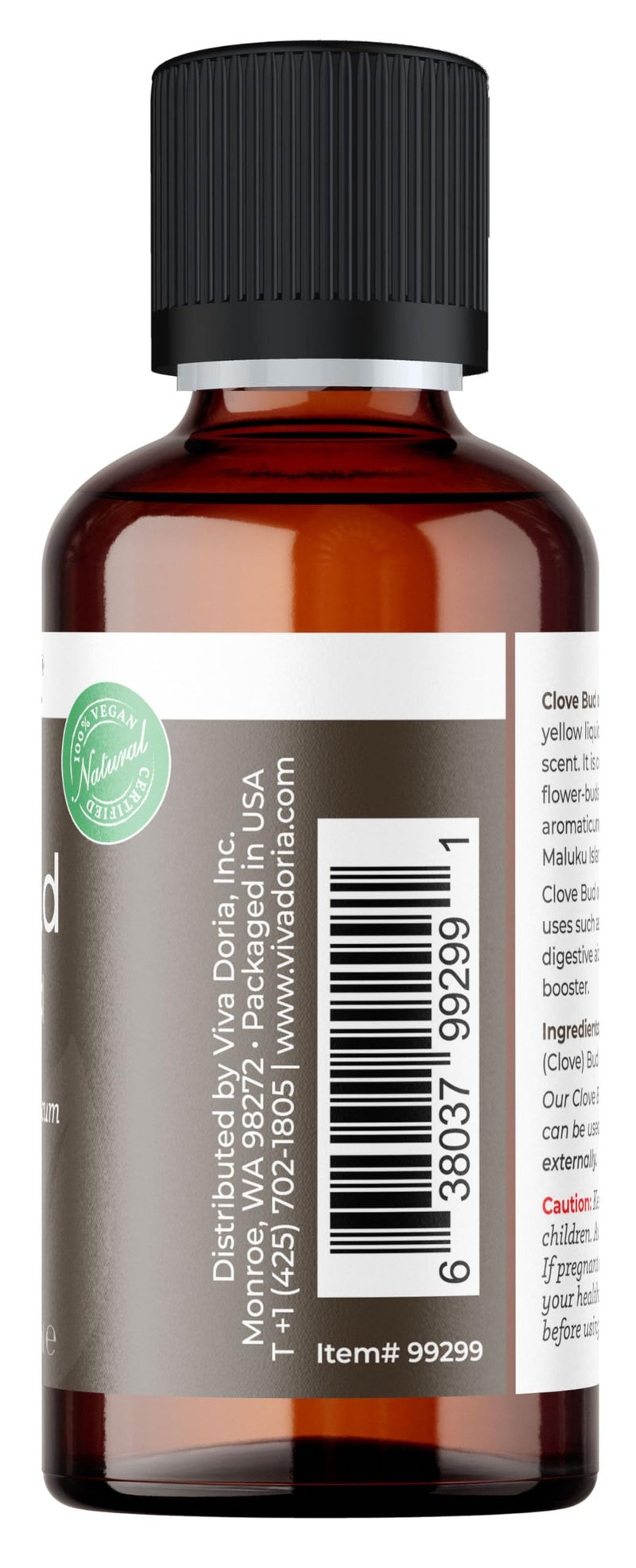 Viva Doria 100% Pure Clove Bud Essential Oil, Undiluted, Food Grade, 30 mL (1 Fluid Ounce) - Image 4