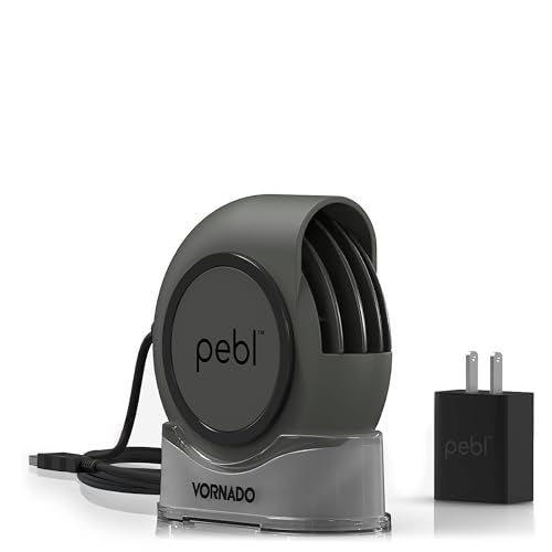 Vornado PEBL Portable USB Desk Fan with Magnetic Base, 2 Speed Settings, Adjustable Airflow, Personal Cooling Device, Mini Travel Fan for Home, Office and Travel - Image 1