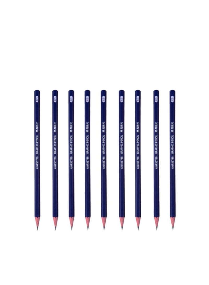 M&G M&G Chenguang 8B Hexagonal Wooden Pencil Art Exam Sketching Pencil - 1pcs - No:AWP357C6 - Image 1