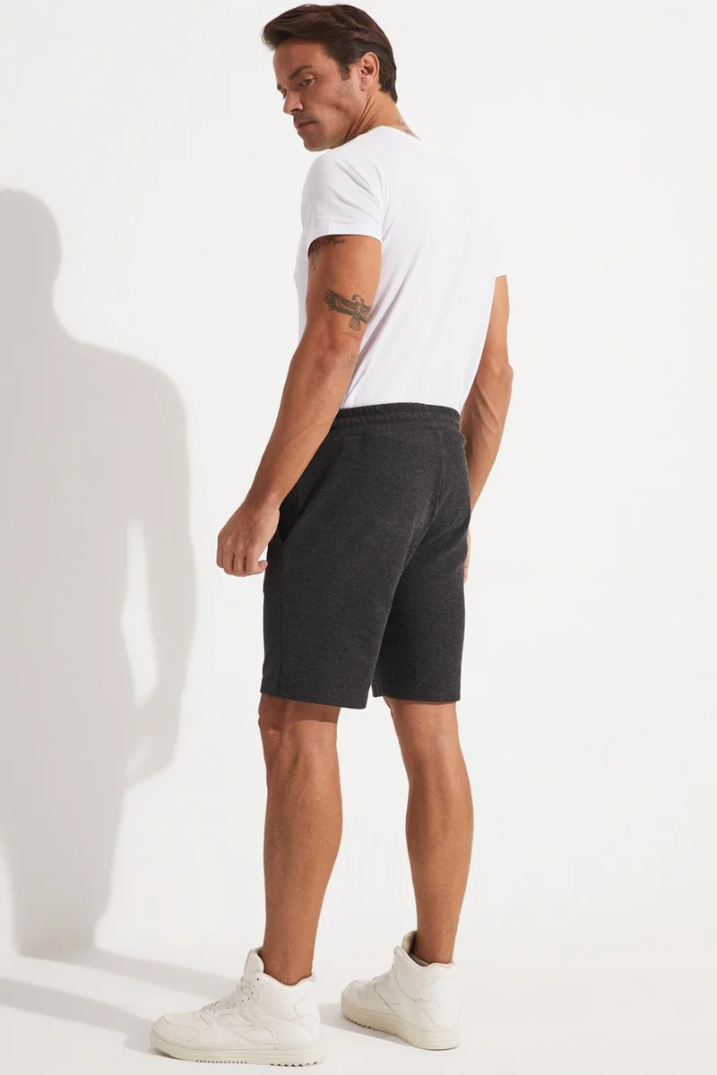 جويستار Men's Slim Fit Textured Shorts