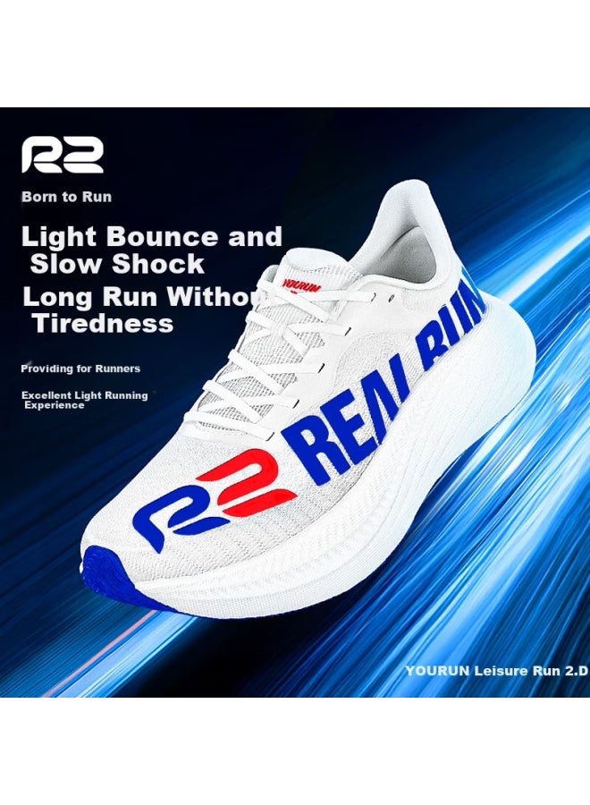 R2 Real Run 2.0 New Carbon Plate Running Shoes Spring Lightweight Marathon Cushioning Breathable Professional Running Shoes For Men And Women - Image 1