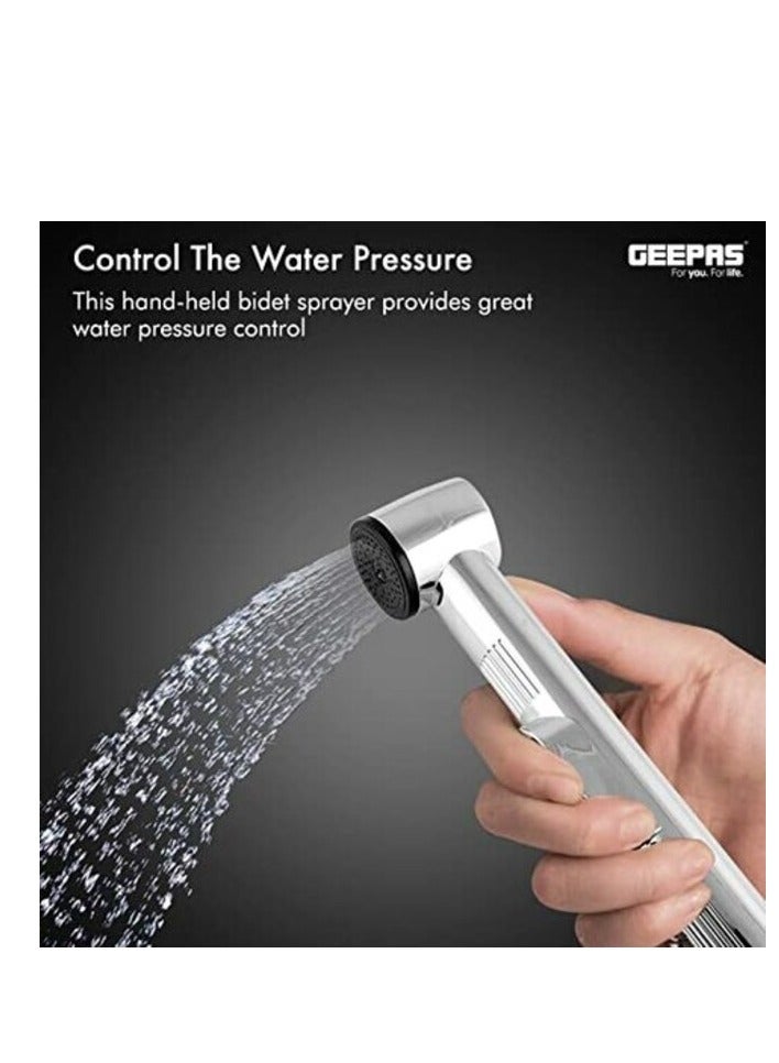 GEEPAS Geepas Gsw61069 Hand Held Toilet Bidet Sprayer, Silver - Image 1