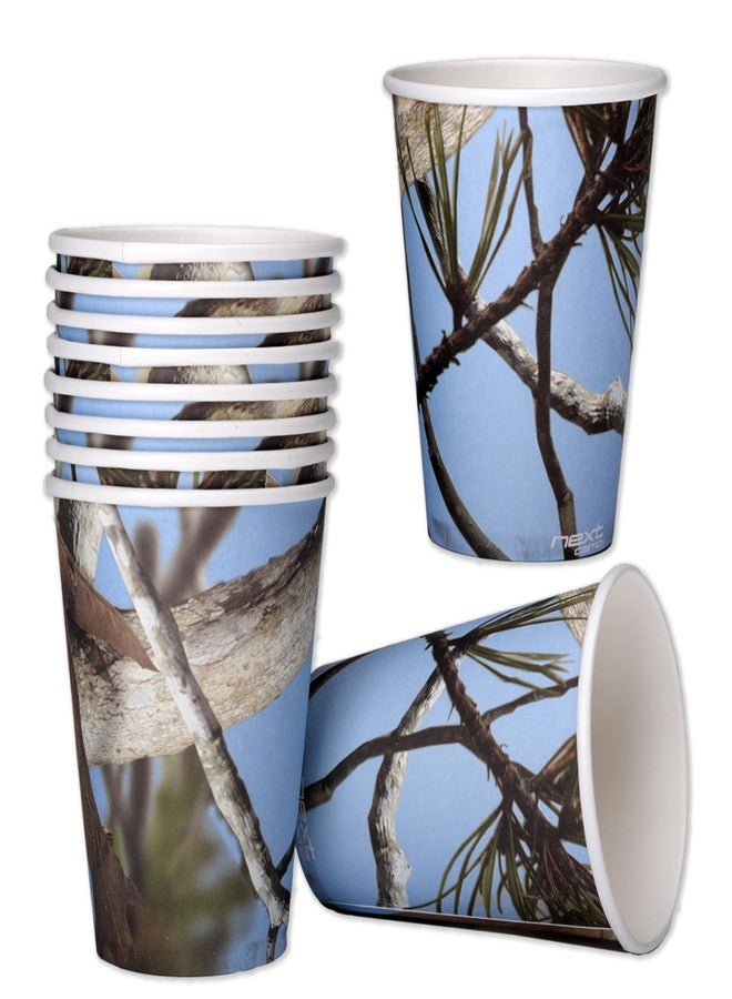 Havercamp Camo Party Cups in Baby/Sky Blue- 12 ounce Paper Cups! Authentic, licensed Hunting Camo in High Res. Detail! Large, 12 oz. Paper Cups! - Image 1
