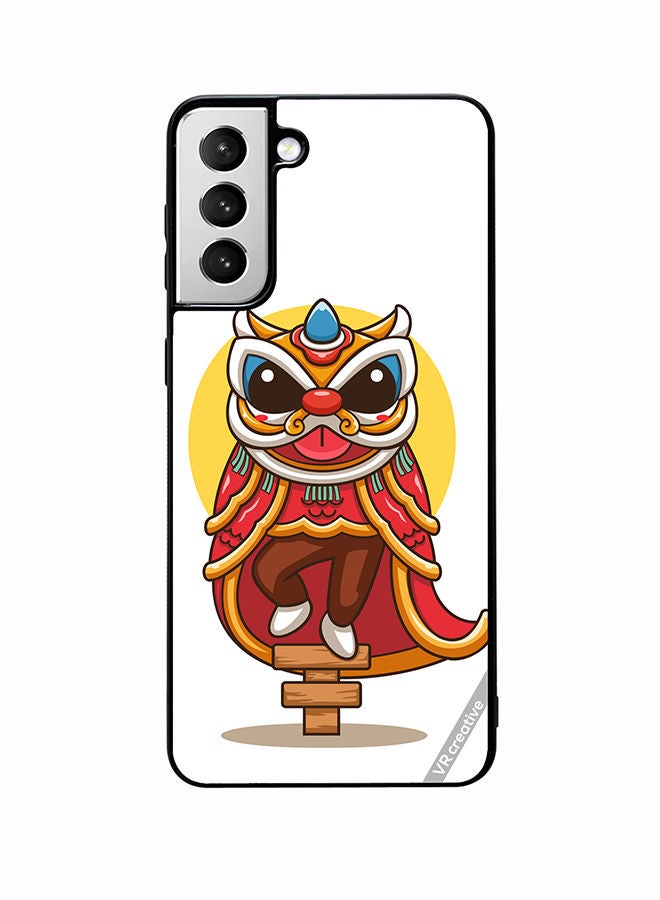 VR CREATIVE Protective Case Cover For Samsung Galaxy S22 Plus 5G Lion Dance Design Multicolour - Image 1