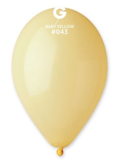 Gemar 12" Standard Latex Baby Yellow 100Ct 