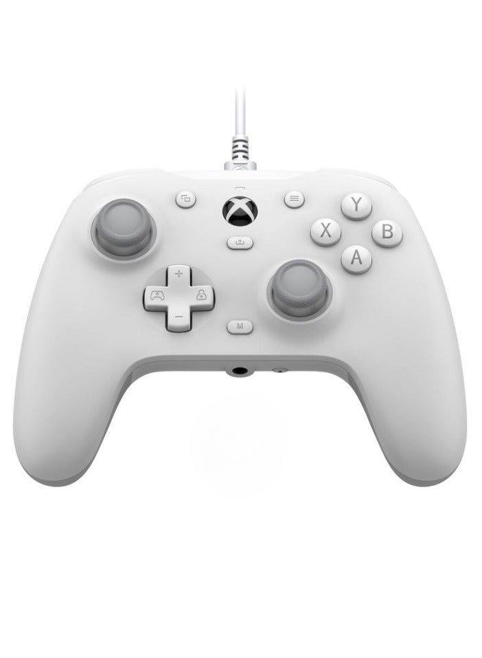 Game Controller, Wired PC Computer Gamepad, Portable Controller With Hall Effect Joysticks, Sturdy And Durable Wired Joypad For Computer Console, (1pc, White) - Image 1