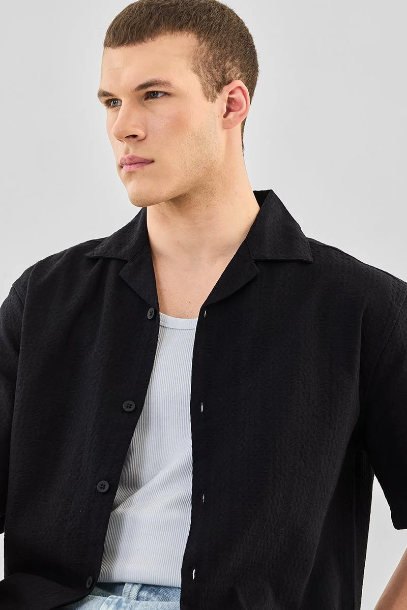 سنيتش قميص قطني % بقصة صندوقية وملمس مميز