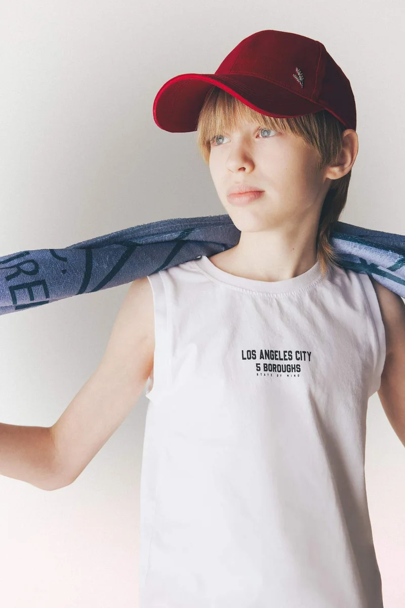 ديفاكتو Boy Crew Neck Tank Top
