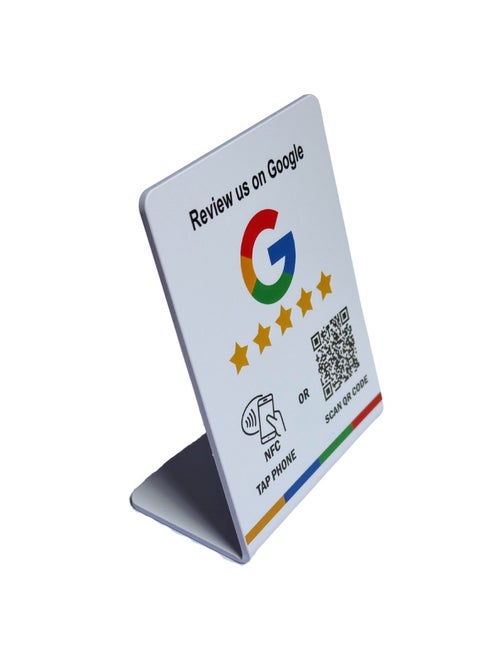 NFC Google Review Stand - Tap or Scan and boost your business instantly