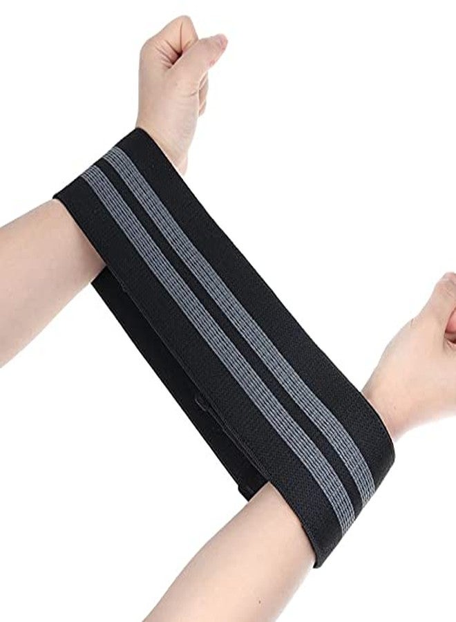 EAYIRA Non-Slip Fabric Resistance Band for Men and Women. Stretchable Resistance Loop Bands for Toning Booty Hip Glutes Thighs Squat Legs Yoga Pilates at Home, Outdoors or Gym - Black - Image 3