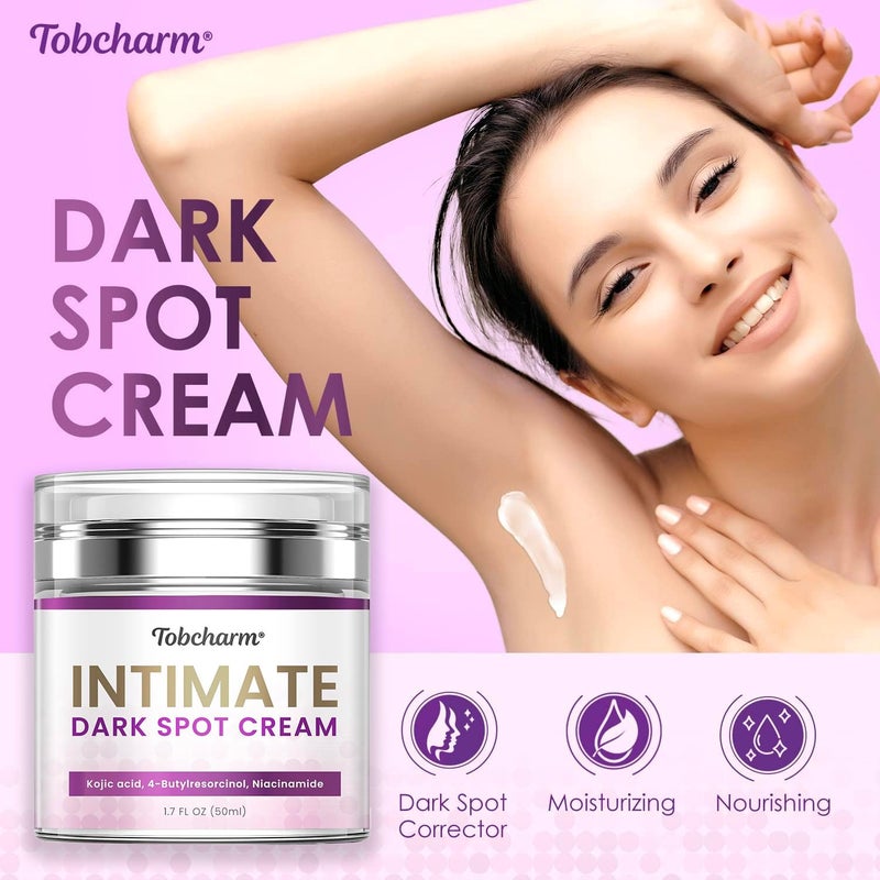 Tobcharm Skin Bleaching Cream for Intimate Areas - Skin Whitening and Lightening Cream, Dark Spot Corrector for Inner Thigh, Bikini Line, Underarms, and Sensitive Areas - Image 2