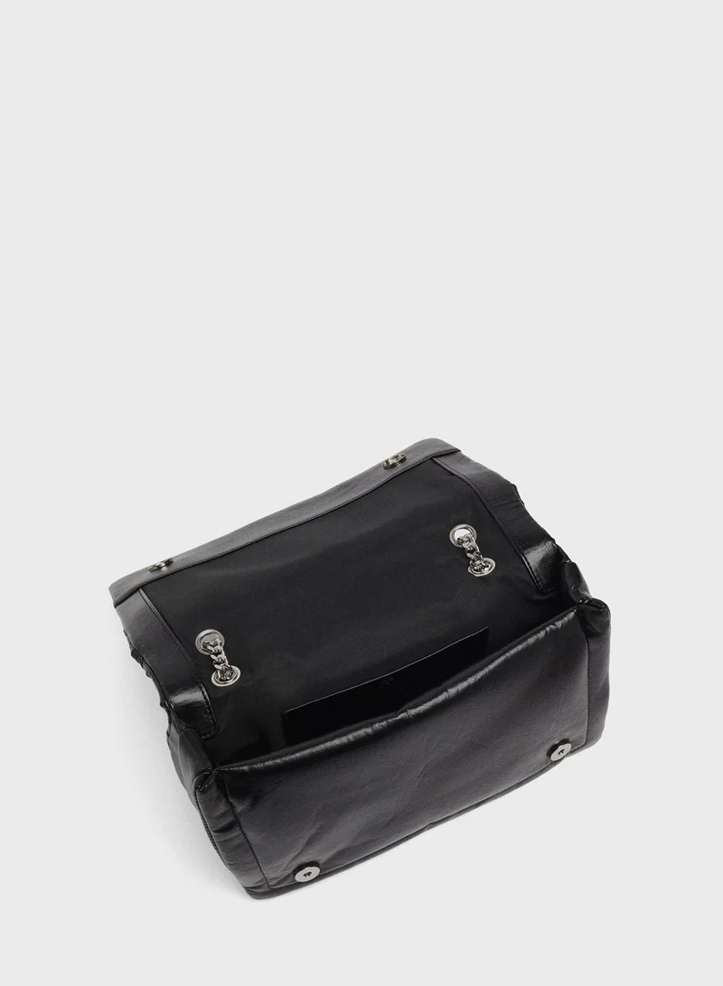 PARFOIS Quilted Shoulder Bag With Chain