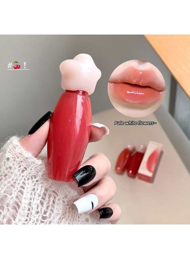 Gege Bear Glossy Lip Gloss With Star Cap | Cushion-Soft Applicator | Crystal Clear Shine | Transfer-Proof Technology | Weightless Gel Texture | High-Impact Luminosity | Kawaii Culture Inspired | Best Lip Glaze For women & Girls (05#Brown Nude, 2.2g) - Image 2