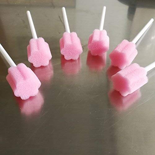 Munkcare Disposable Oral Swabstick Oral Care Foam Swabs, Individually Wrapped, Untreated,Pink, 150 counts - Image 4