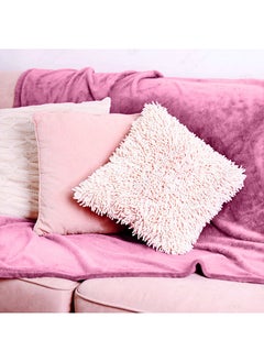 Hotel Linen Klub Single Micro Fleece Flannel Blanket 260 GSM Super Plush and Comfy Throw Blanket Size 150 x 200cm Rose Pink  - Image 4
