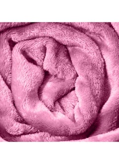 Hotel Linen Klub Single Micro Fleece Flannel Blanket 260 GSM Super Plush and Comfy Throw Blanket Size 150 x 200cm Rose Pink  - Image 3