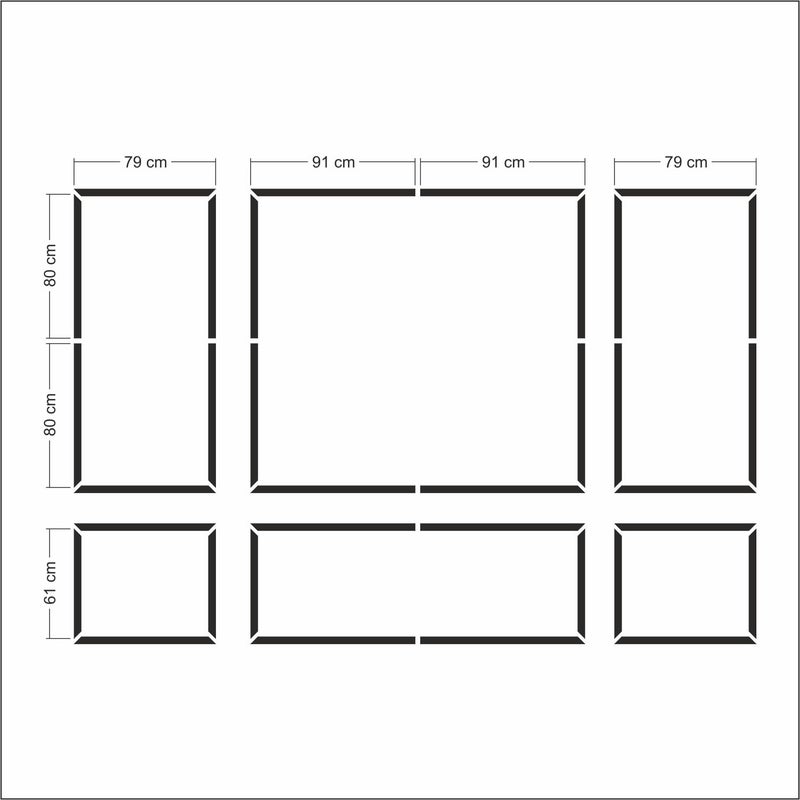 birdeco Peel and Stick Wall molding kit | Ready to go, Easy Install, no Tools Needed | 3 Top 3 Bottom Frame - Image 4