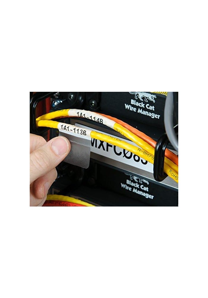 Brady Self-Laminating Vinyl Tape, Black on White, 31.75 mm x 4.30 m for BMP21 Printers - Image 3