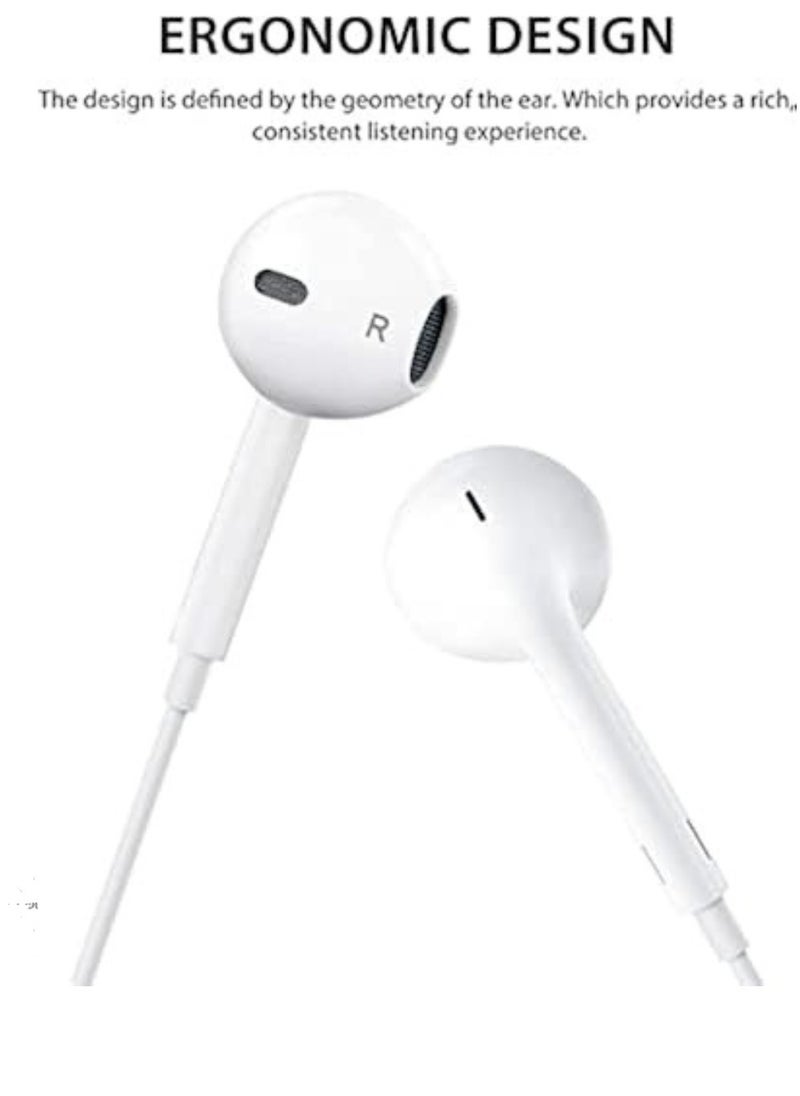 Soundmax USB-C Wired Earbuds with Microphone & Volume Control, In-Ear Headphones  (White) – High-Quality Sound & Comfortable Fit.  - Image 3