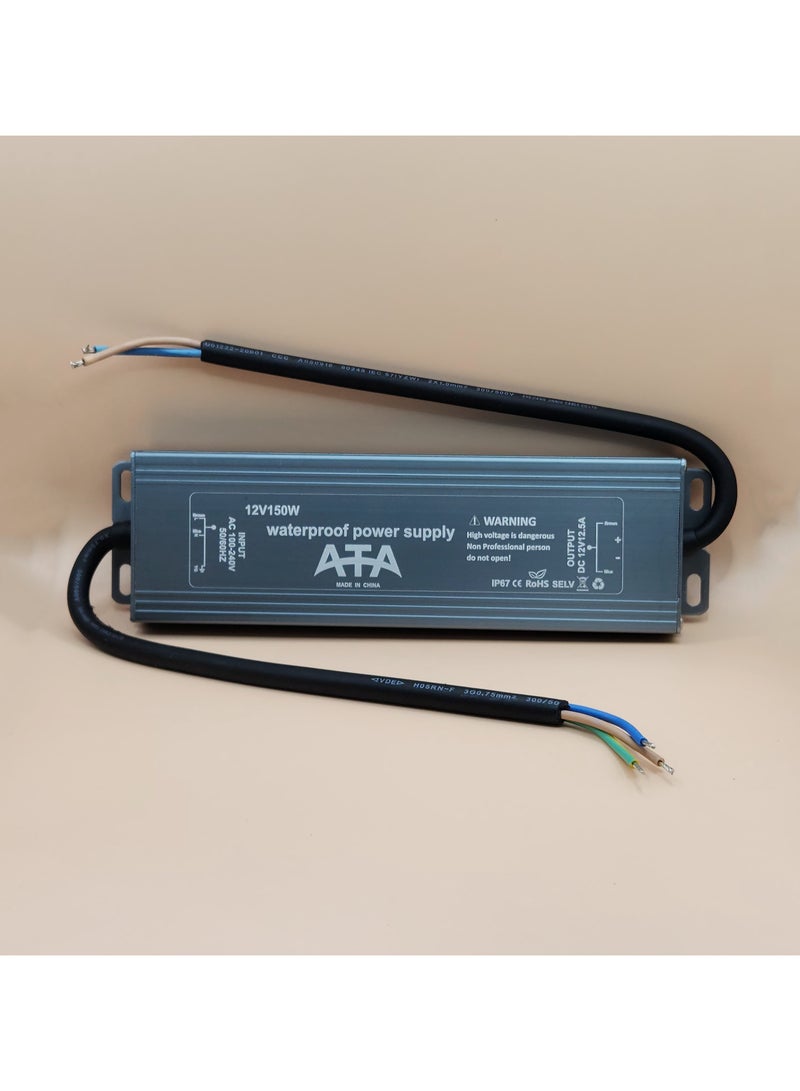 ATA 12V150W Power Supply IP67 Waterproof Transformer - Image 1
