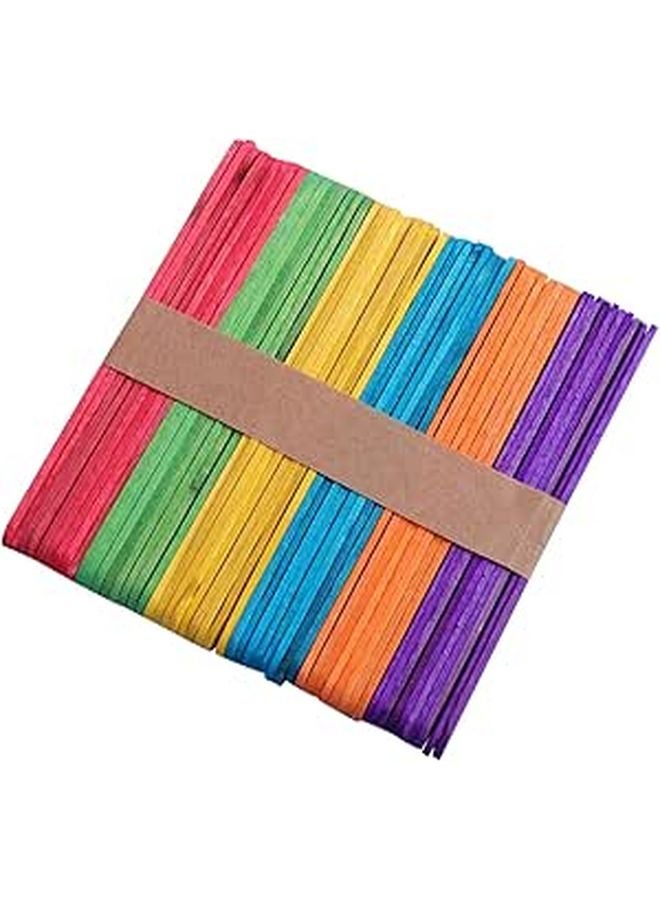 200 Pcs Jumbo Wooden Craft Sticks For Kids Creative Projects Smooth Safe Use - Image 1