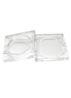 4 Pcs Transparent Empty Powder Case Refillable Cosmetic Container Jar For Makeup Shading Powder Blush Eyeshadow 4.5G