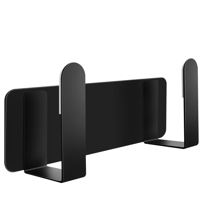 Pot Lid Rack Wall Mounted 304 Stainless Steel Pan Lid Organizer Holder Self Adhesive Kitchen Cooking Utensil Tool Black