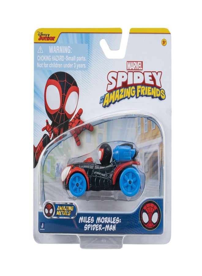Spidey and his Amazing Friends Amazing Metals Race Car 1:64 Scale (Miles Morales: Spider-Man) - Image 2