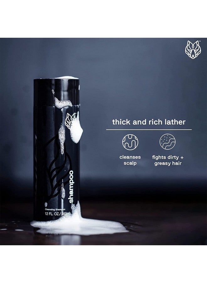 Black Wolf Everyday Men’S Shampoo 12 Fl Oz Charcoal Powder Cleanses Scalp And Fights Dirty & Greasy Hair Thick And Rich Lather For All Hair Types - Image 5