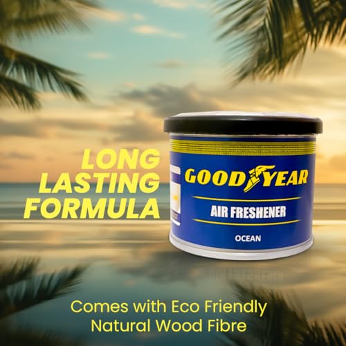 GOODYEAR SPRINTMAX Goodyear Ocean Fragrance Car Air Freshener Gel 40g – Long Lasting Musk Fragrance Car Perfume Scent for 7 Weeks, Odor Remover & Car Interior Deodorizer - Image 2