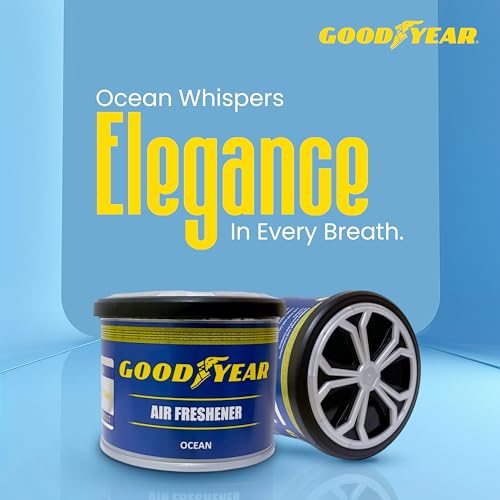 GOODYEAR SPRINTMAX Goodyear Ocean Fragrance Car Air Freshener Gel 40g – Long Lasting Musk Fragrance Car Perfume Scent for 7 Weeks, Odor Remover & Car Interior Deodorizer - Image 3
